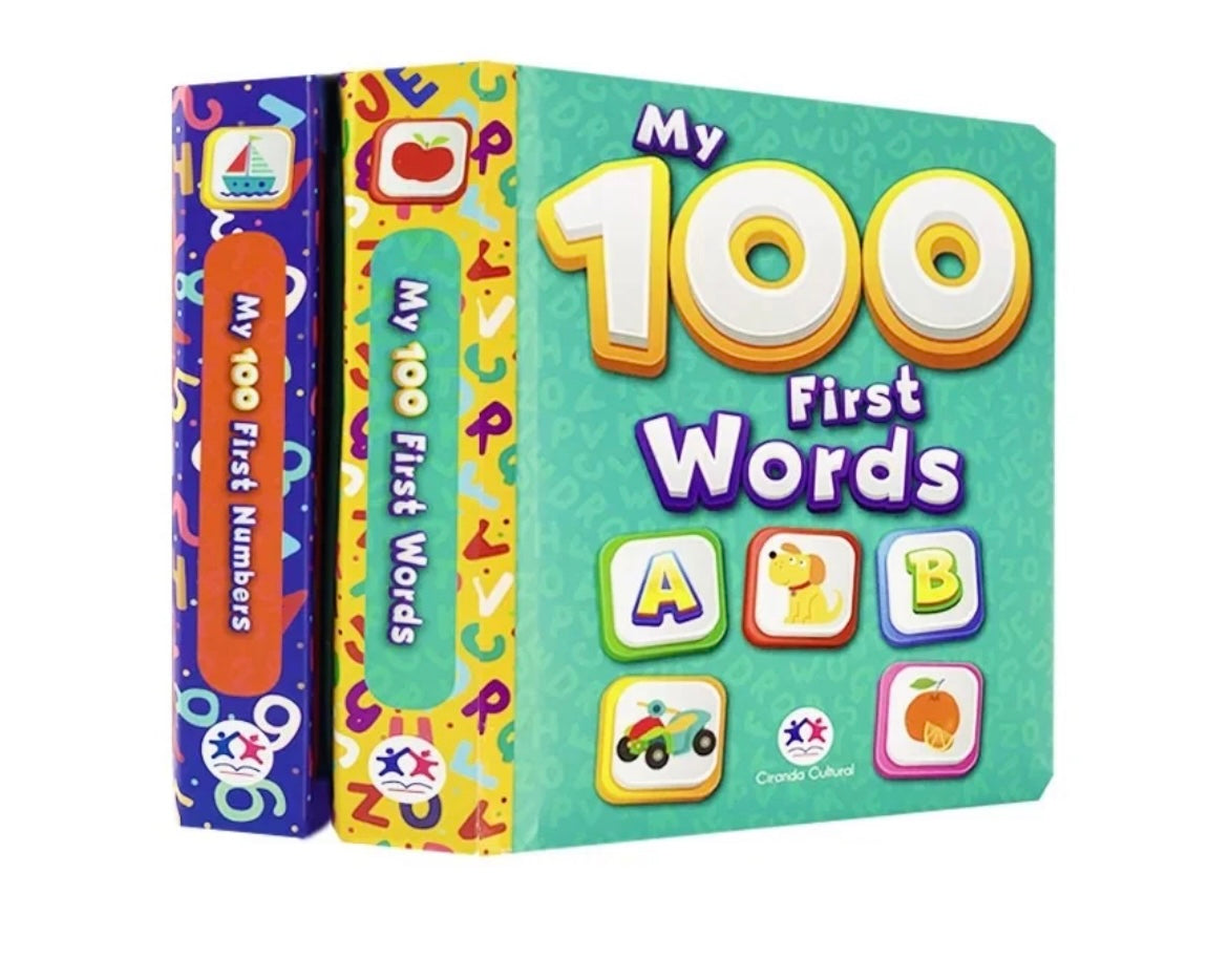 My 100 First Words & Numbers Board Set (2 Books) – Baby Hub Philippines