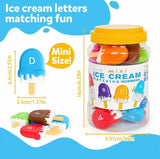 The Kiddie Concept Ice Cream Alphabet Matching Toy