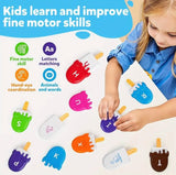The Kiddie Concept Ice Cream Alphabet Matching Toy