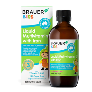 Brauer Kids Liquid Multivitamin with Iron