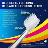 Brush Baby Replacement KidzSonic Electric Toothbrush Heads (4 Pack)