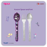Sanrio Charcaters & CHERRY Stainless Spoon and Fork Set