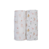 Lulujo Cotton Muslin Swaddles (Set of 2)