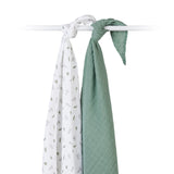 Lulujo Cotton Muslin Swaddles (Set of 2)