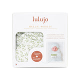Lulujo Baby Bonnet and Swaddle Set
