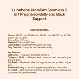 Lunabebe Premium Seamless 2 in 1 Pregnancy Belly and Back Support