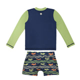 MarcKids Toddler Long Sleeve Rash Guard Set UPF 50+