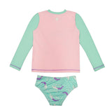 MarcKids Toddler Long Sleeve Rash Guard Set UPF 50+