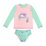 MarcKids Toddler Long Sleeve Rash Guard Set UPF 50+