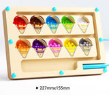 The Kiddie Concept Magnetic Color and Number Ball Maze