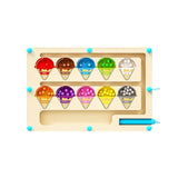 The Kiddie Concept Magnetic Color and Number Ball Maze