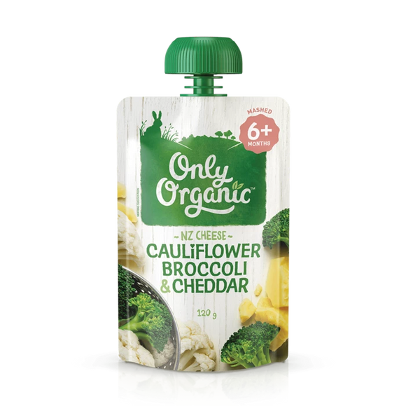 Only Organic Cauliflower Broccoli Cheddar 6mos+