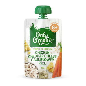 Only Organic Chicken Cheddar Cheese Cauliflower Rice 8mos+