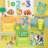 The Kiddie Concept Educational Puzzle Magnets
