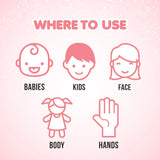 Kleenfant Cherry Blossom Baby Wipes Travel Pack (Pack of 6)