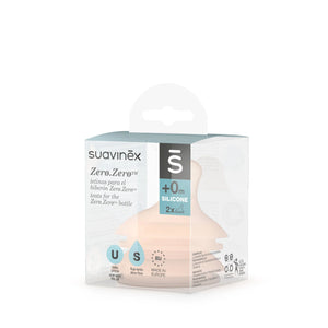 Suavinex Zero Zero Silicone Teat 2-Pack