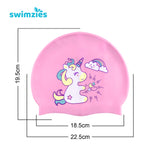 Swimzies Kids 100% Silicone Swim Caps