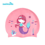 Swimzies Kids 100% Silicone Swim Caps