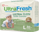UltraFresh Ultra Thin Taped Diapers