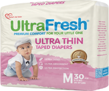 UltraFresh Ultra Thin Taped Diapers