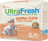 UltraFresh Ultra Thin Taped Diapers
