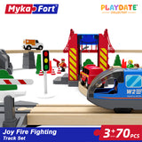 Playdate MykaFort Motorized Train Track Set