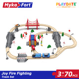 Playdate MykaFort Motorized Train Track Set