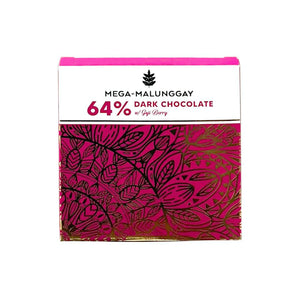 Auro 64% Dark Chocolate with Mega-Malunggay and Goji Berry