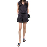 Artse MNL V-neck Top and Shorts Set