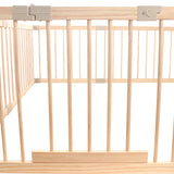 Olive and Cloud Wooden Playpen