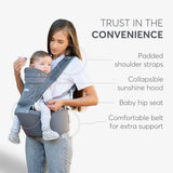 Kikkaboo Chloe 3-in-1 Deluxe Baby Carrier