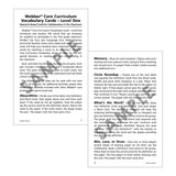 Pierre's Farm Core Curriculum Vocabulary Cards