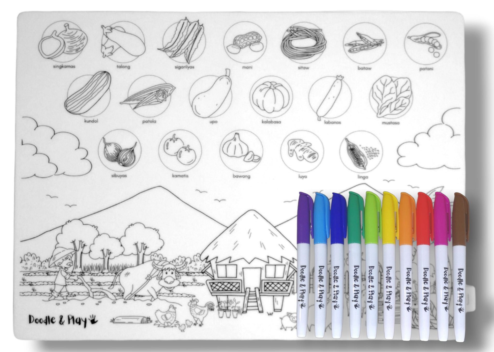 Doodle & Play Reusable Coloring Mats – Baby Hub Philippines