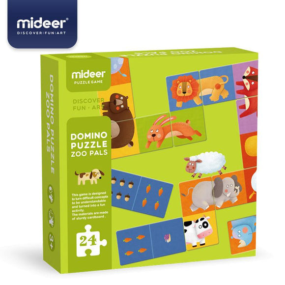 [BODEGA SALE] Mideer Domino Puzzle Zoo Pals