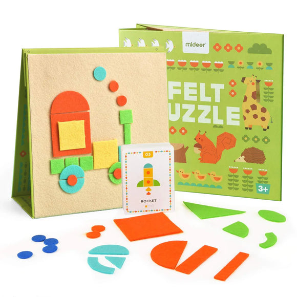 [BODEGA SALE] Mideer Geometric Felt Puzzle