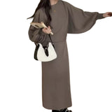 Artse MNL Knit Trumpet Long Sleeves Skirt Set