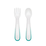 OXO Tot On-The-Go Plastic Fork And Spoon Set With Carrying Case