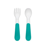 OXO Tot On-The-Go Plastic Fork And Spoon Set With Carrying Case