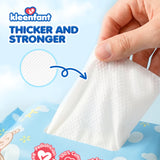 Kleenfant Premium Dry Cotton Wipes 68 Sheets