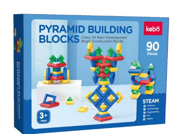 Playdate Kebo Pyramid Building Blocks