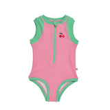 Zoocchini UP50+ Girls Ribbed Swimsuit