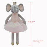 Mikee Fluffie "Evie the Elephant" Plush Doll 16"