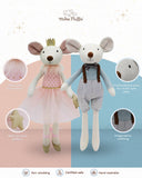 Mikee Fluffie "Marcus the Mouse" Plush Doll 16"
