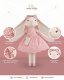 Mikee Fluffie "Tilly the Bunny" Plush Doll 16"