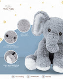 Mikee Fluffie "Snuggle the Elephant" Plush Doll 12"