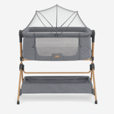 Kikkaboo Sleat Me 2-in-1 Bedside Crib & High Chair