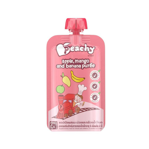 Peachy Apple, Mango Banana Puree (6m+) – Baby Hub Philippines