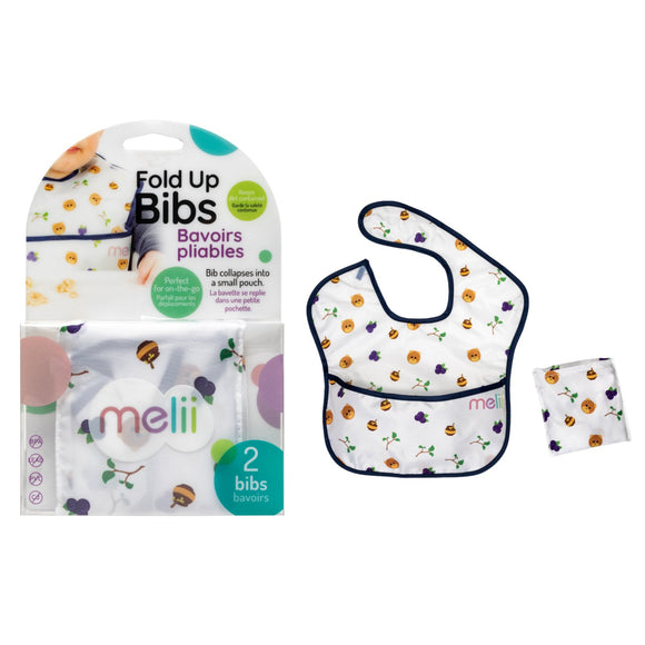 Melii Fold Up Bib 2-Pack