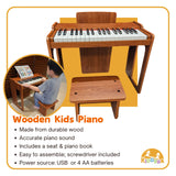 Kiddora Wooden Kids Piano