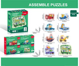 Little Fat Hugs 8-in-1 Vehicle Jigsaw Puzzle